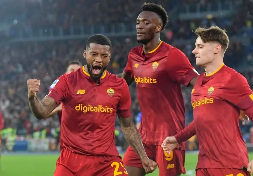 gol wijnaldum esultanza roma sampdoria