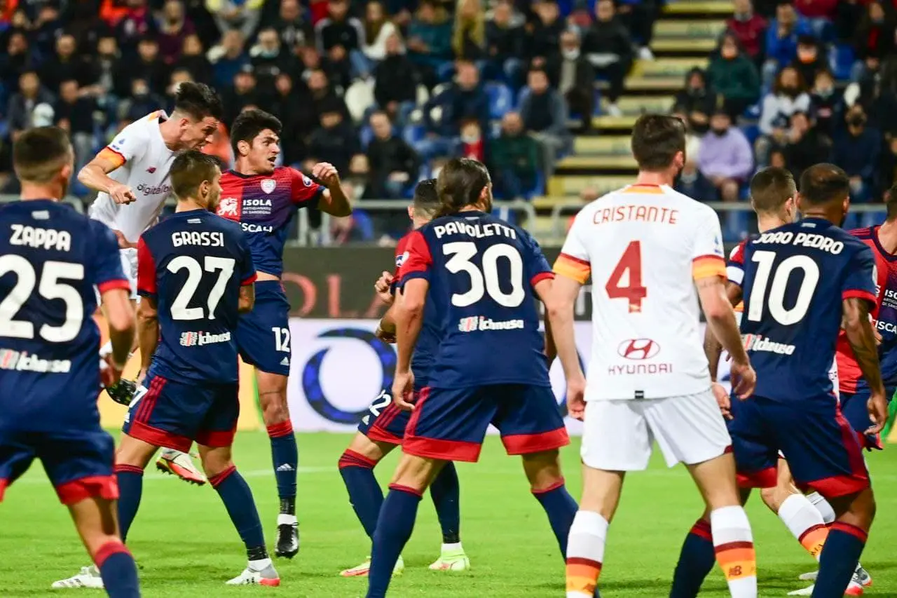 ibanez gol cagliari roma