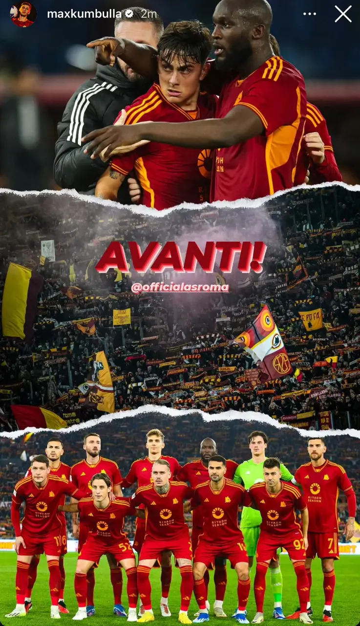 instagram kumbulla roma cremonese