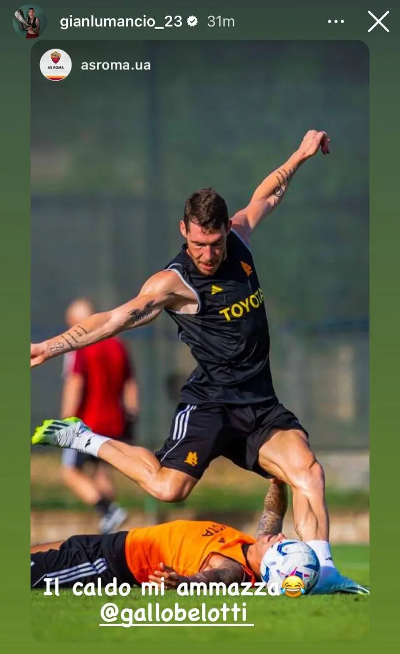 instagram mancini belotti