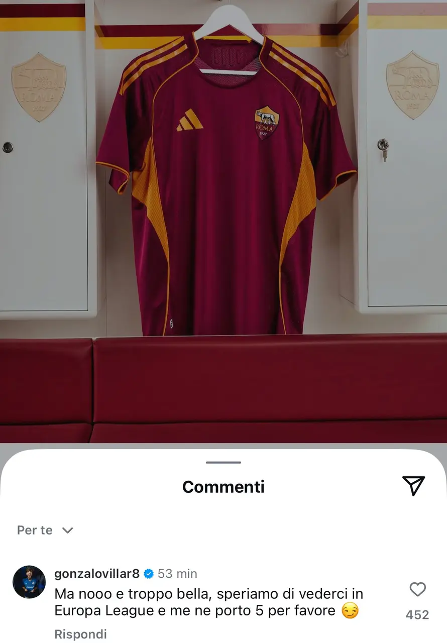 instagram nuova maglia home 2025 26 villar