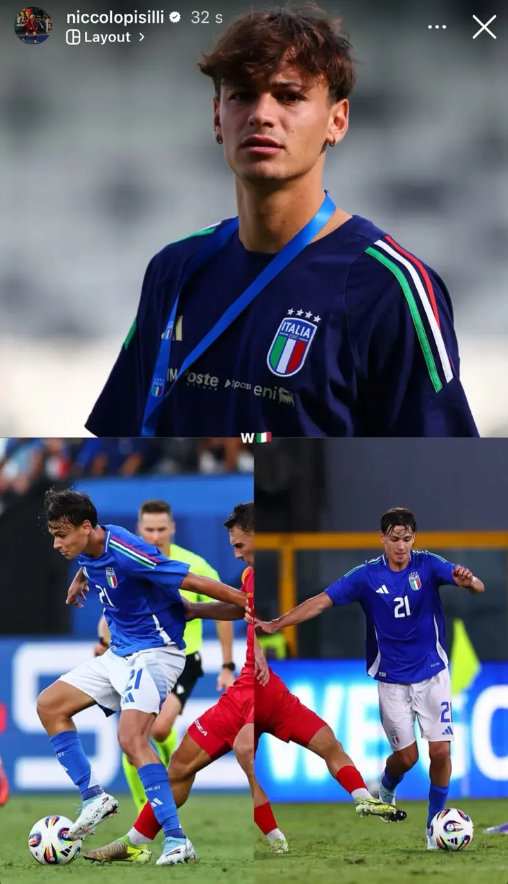 instagram pisilli italia montenegro under 21