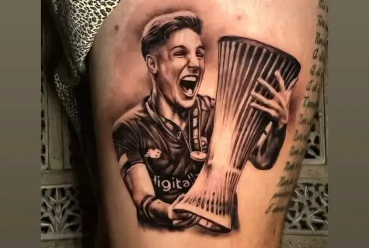 instagram tifoso tatuaggio zaniolo conference league 1