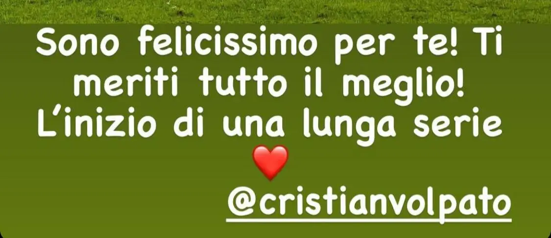 instagram zaniolo complimenti gol volpato 1