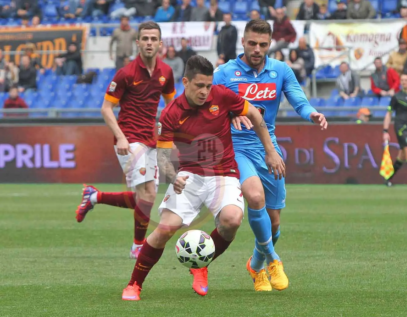 iturbe azione roma napoli 040415 mancini
