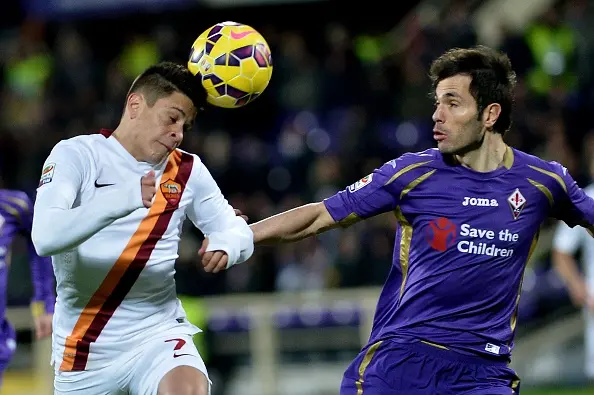 iturbe colpo di testa fiorentina roma 26012015