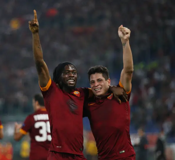 iturbe gervinho esultano braccia al cielo roma cska 180914