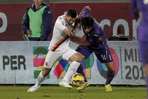 iturbe lotta con mati fernandez fiorentina roma 26012015