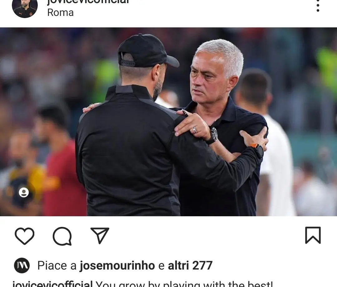 jovicevic mourinho