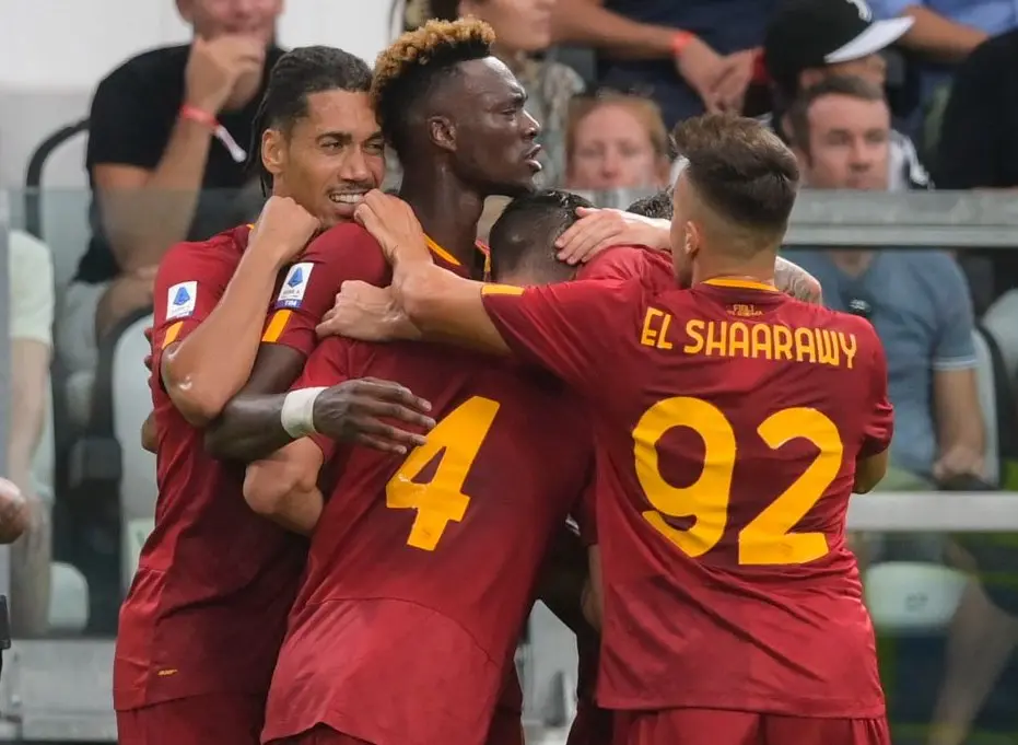 juve roma esultanza squadra