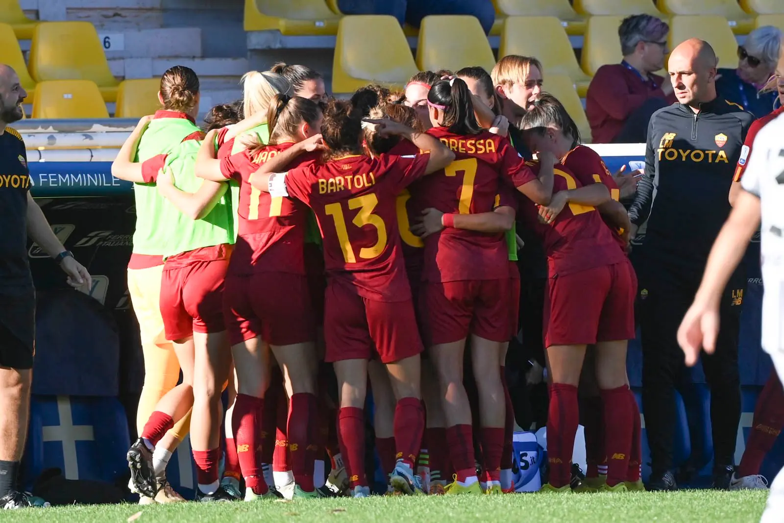 juventus roma femminile squadra esultanza