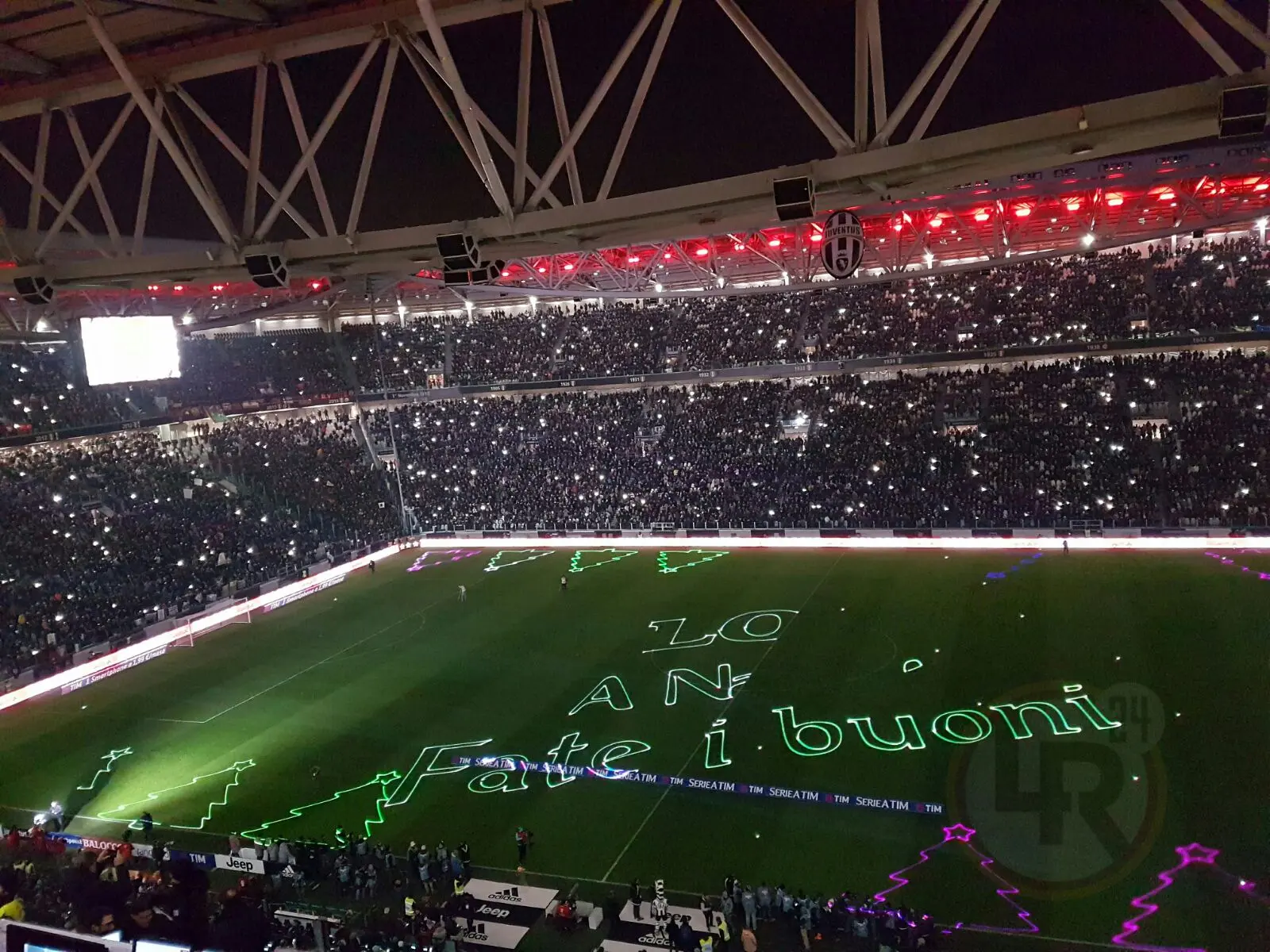 juventus stadium illuminazioni di natale