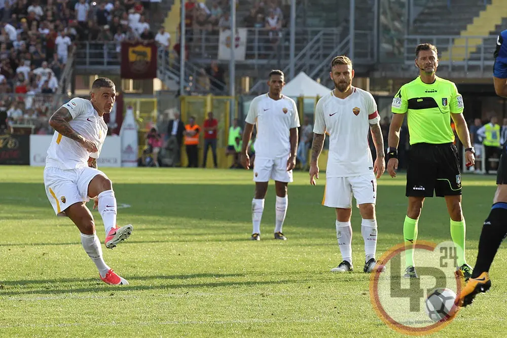 kolarov calcia punizione atalanta roma