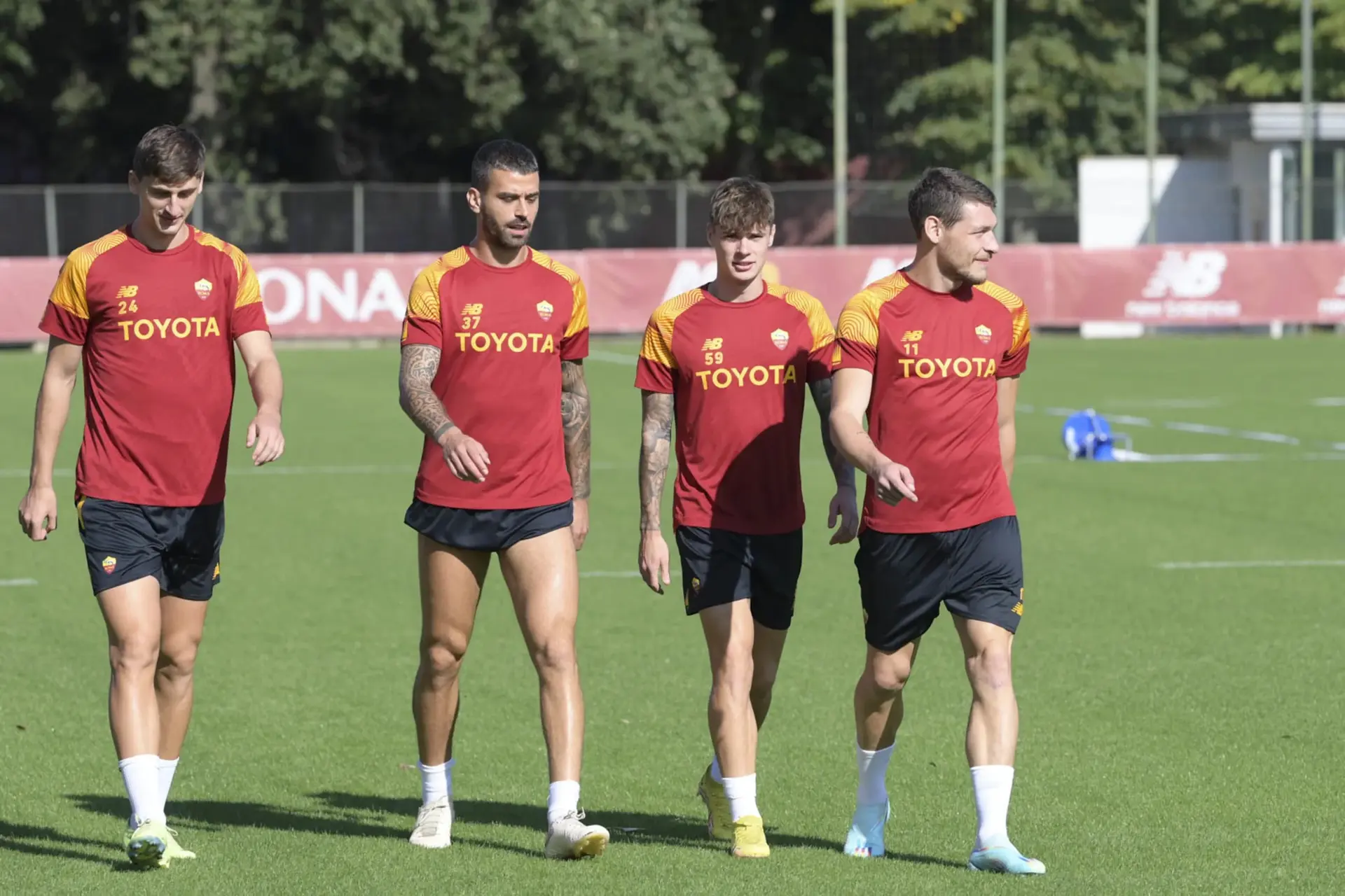 kumbulla spinazzola zalewski e belotti trigoria