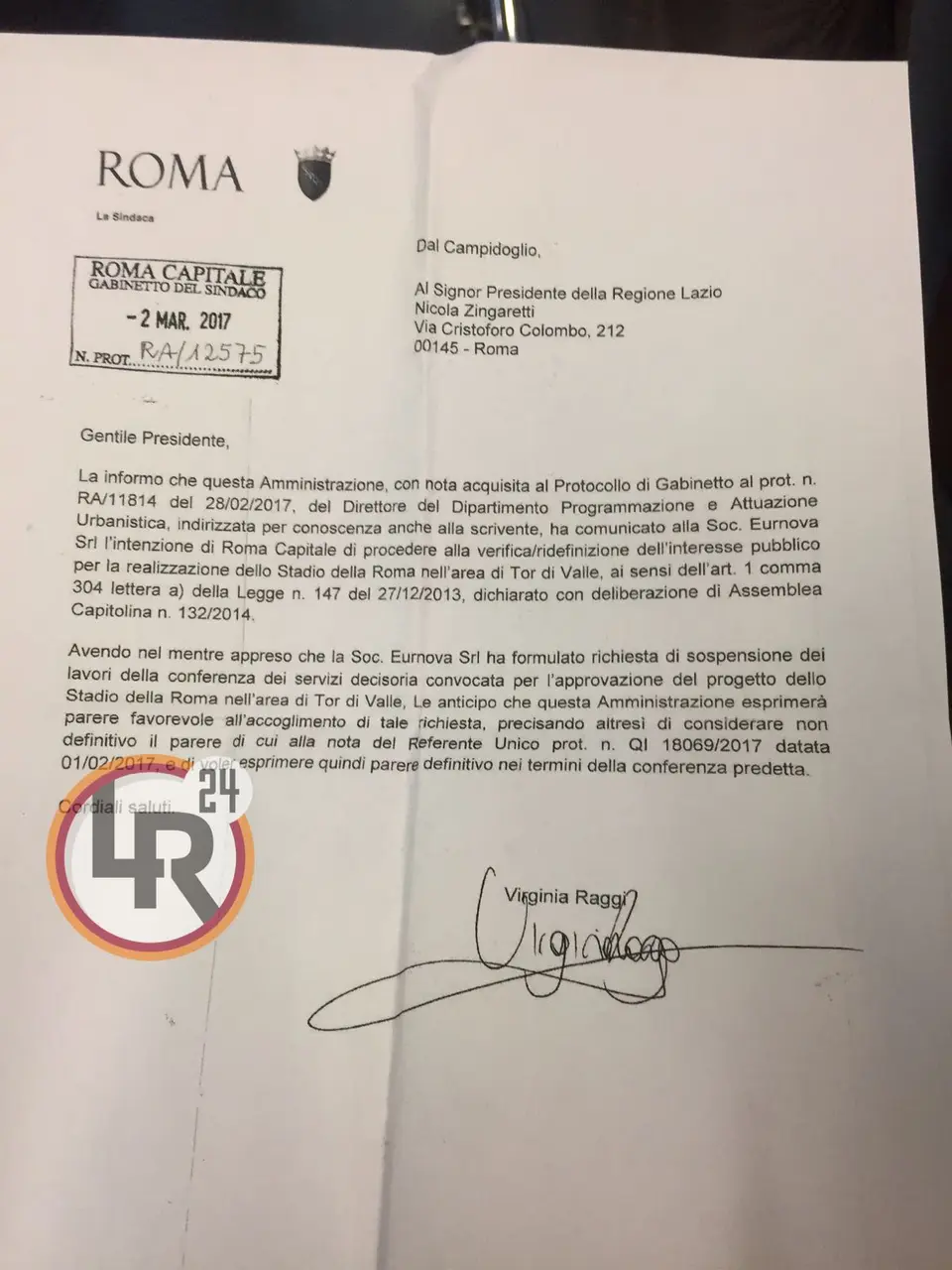 lettera raggi conf