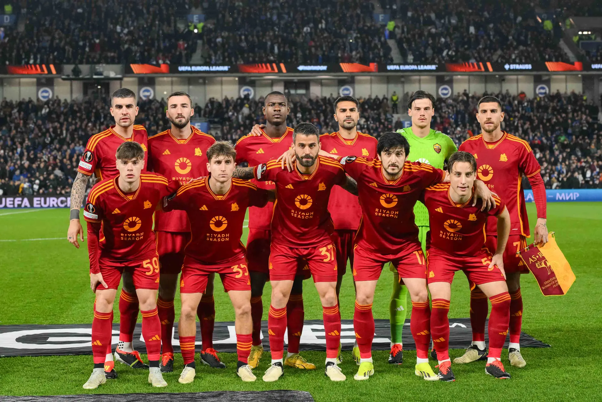 line up brighton roma