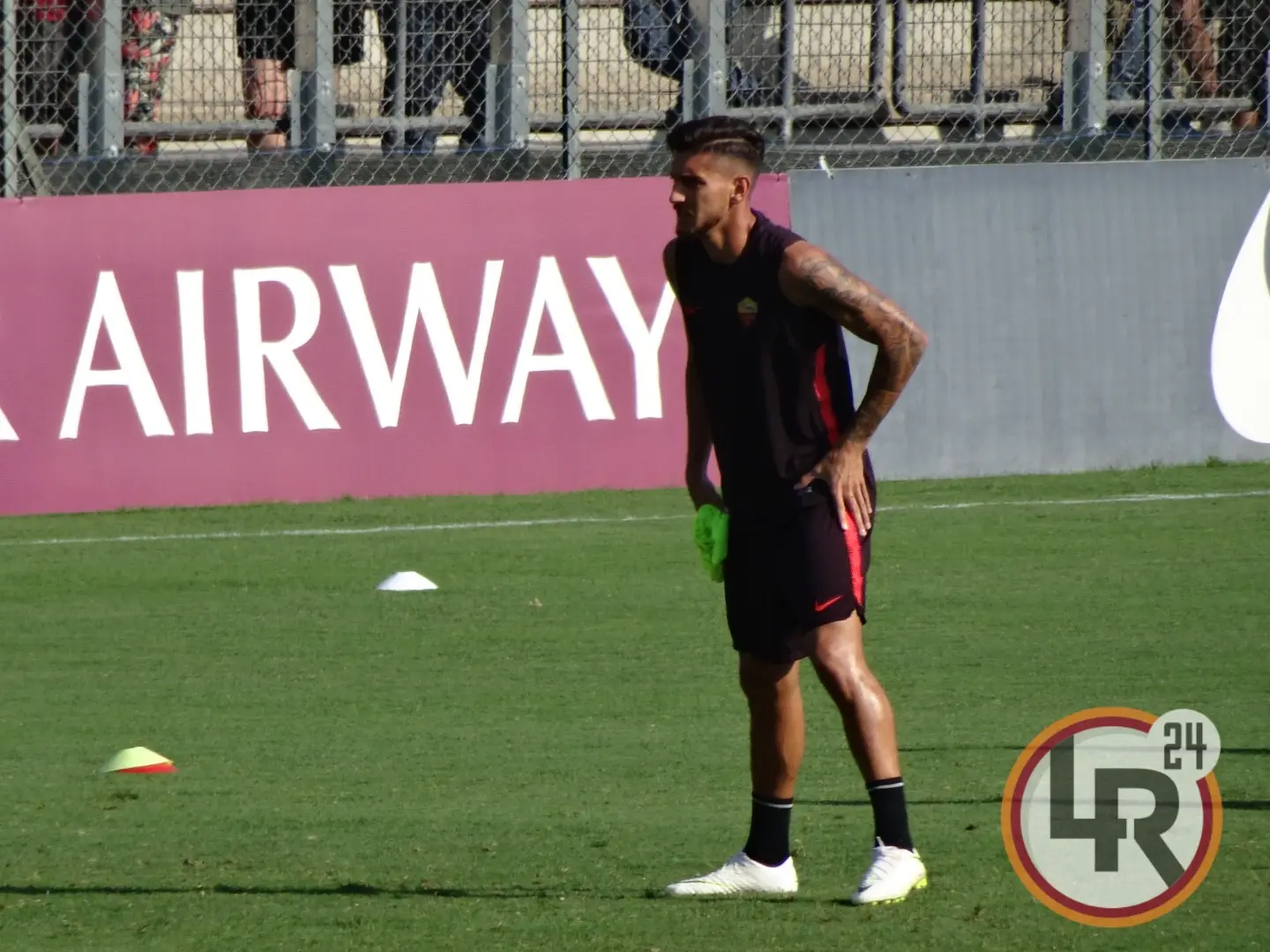 lorenzo pellegrini allenamento
