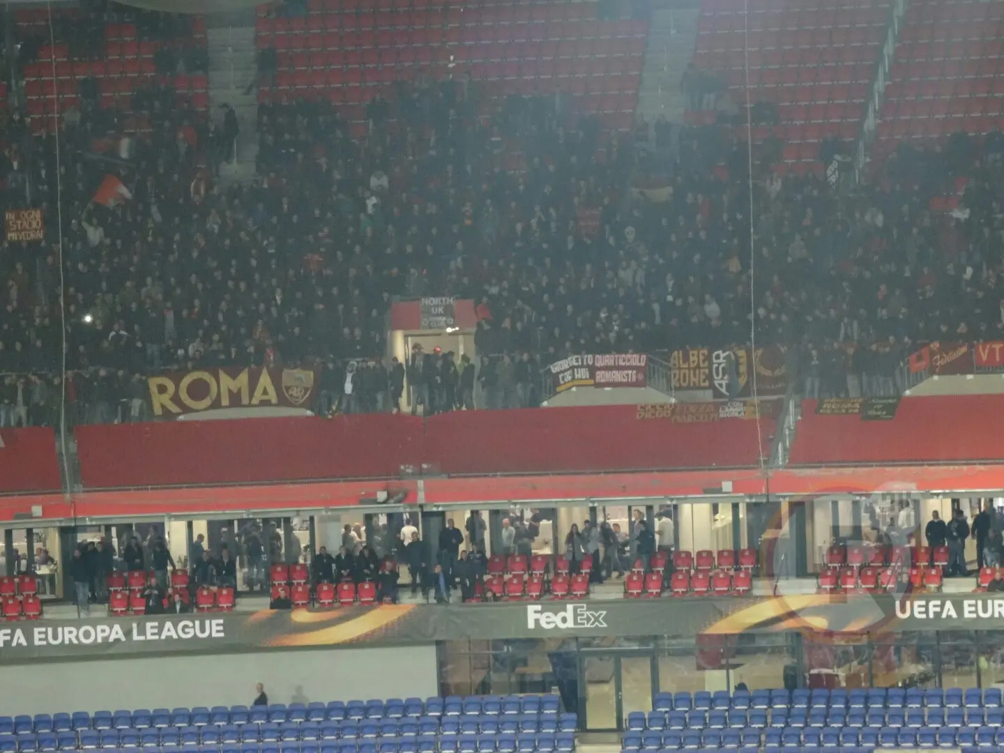 lr24 settore ospiti lione roma