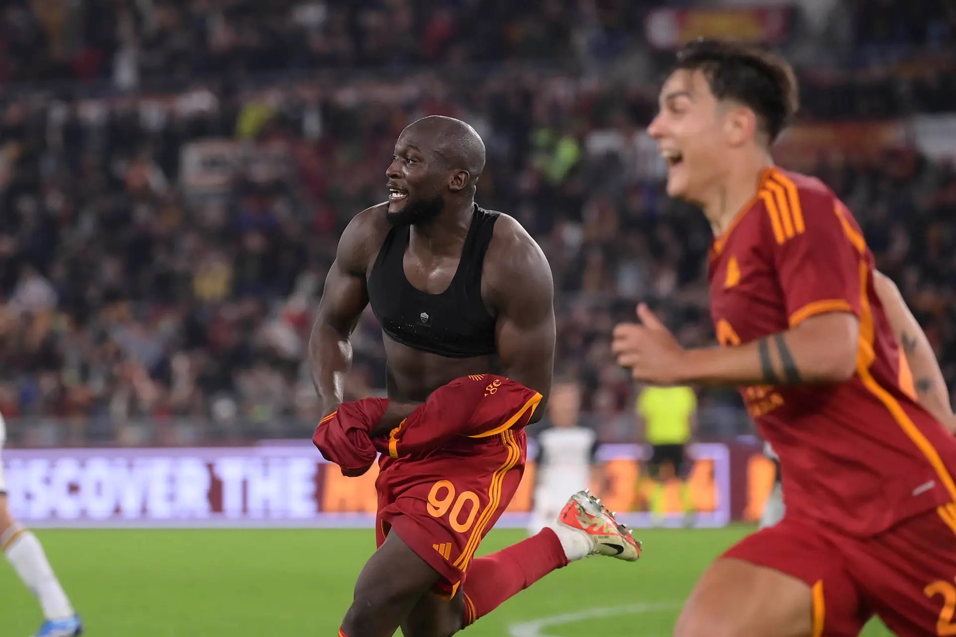 lukaku gol maglia roma lecce