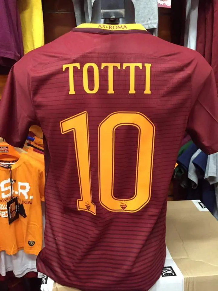 maglia totti numeri