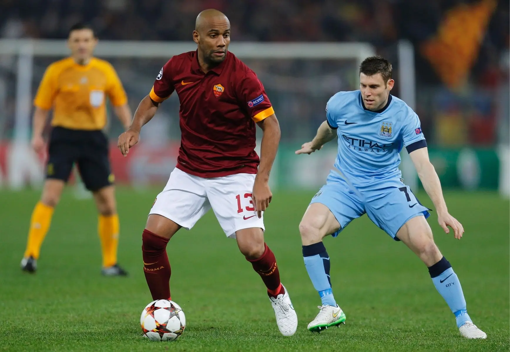 maicon milner roma manchester city 101214