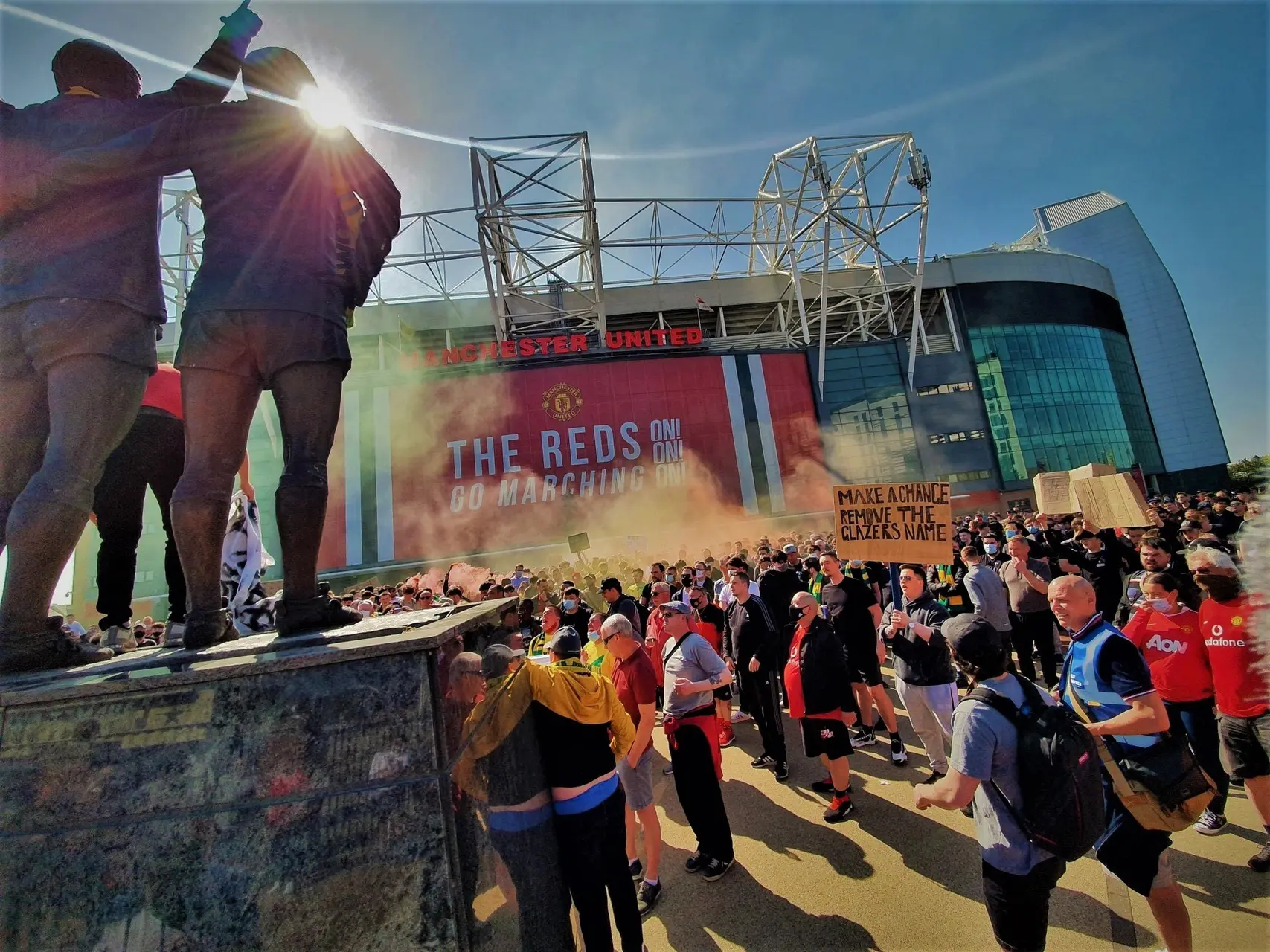 manchester united proteste