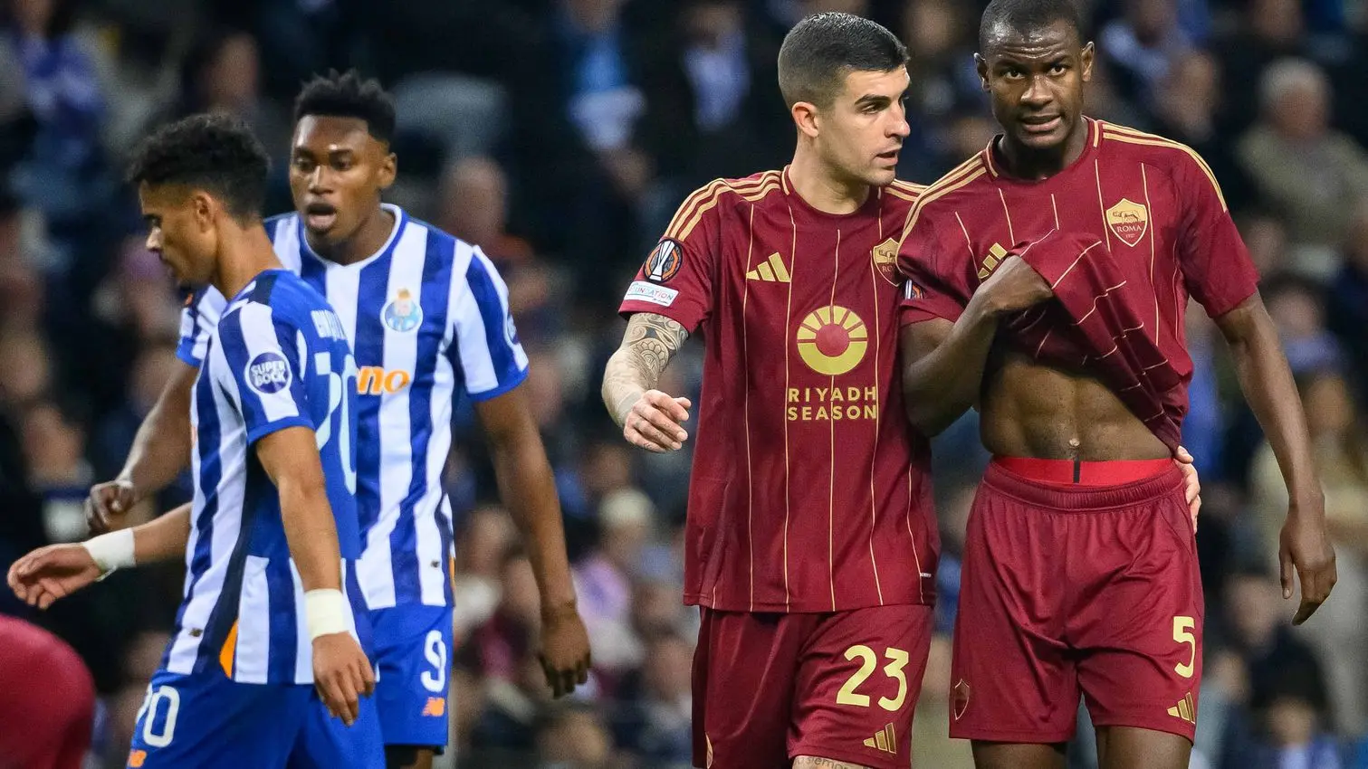 mancini e ndicka porto roma