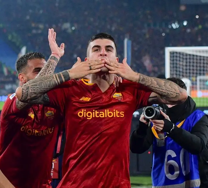 mancini esultanza roma juventus