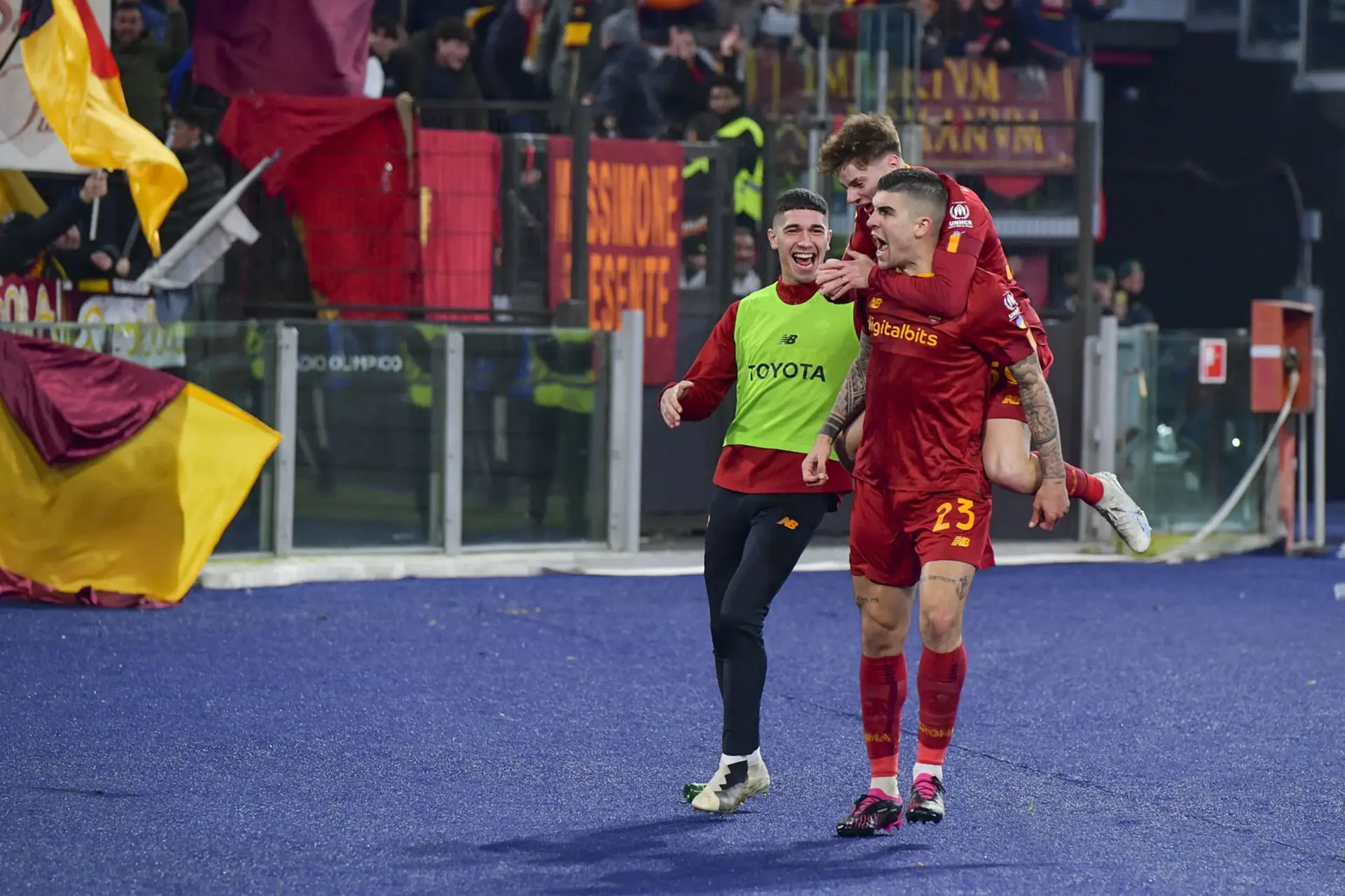 mancini zalewski e volpato roma juve
