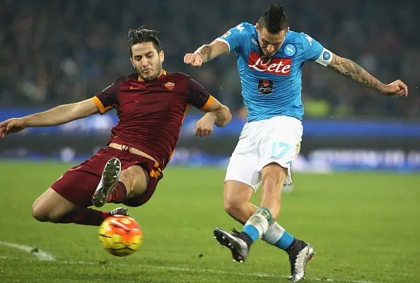 manolas higuain tiro napoli roma