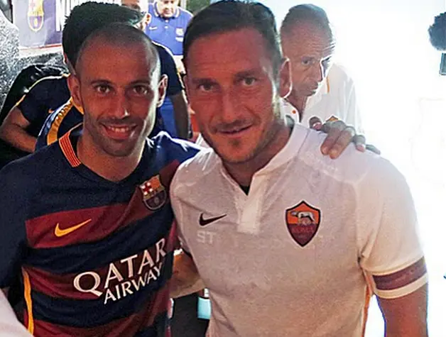 mascherano e totti instagram mascherano