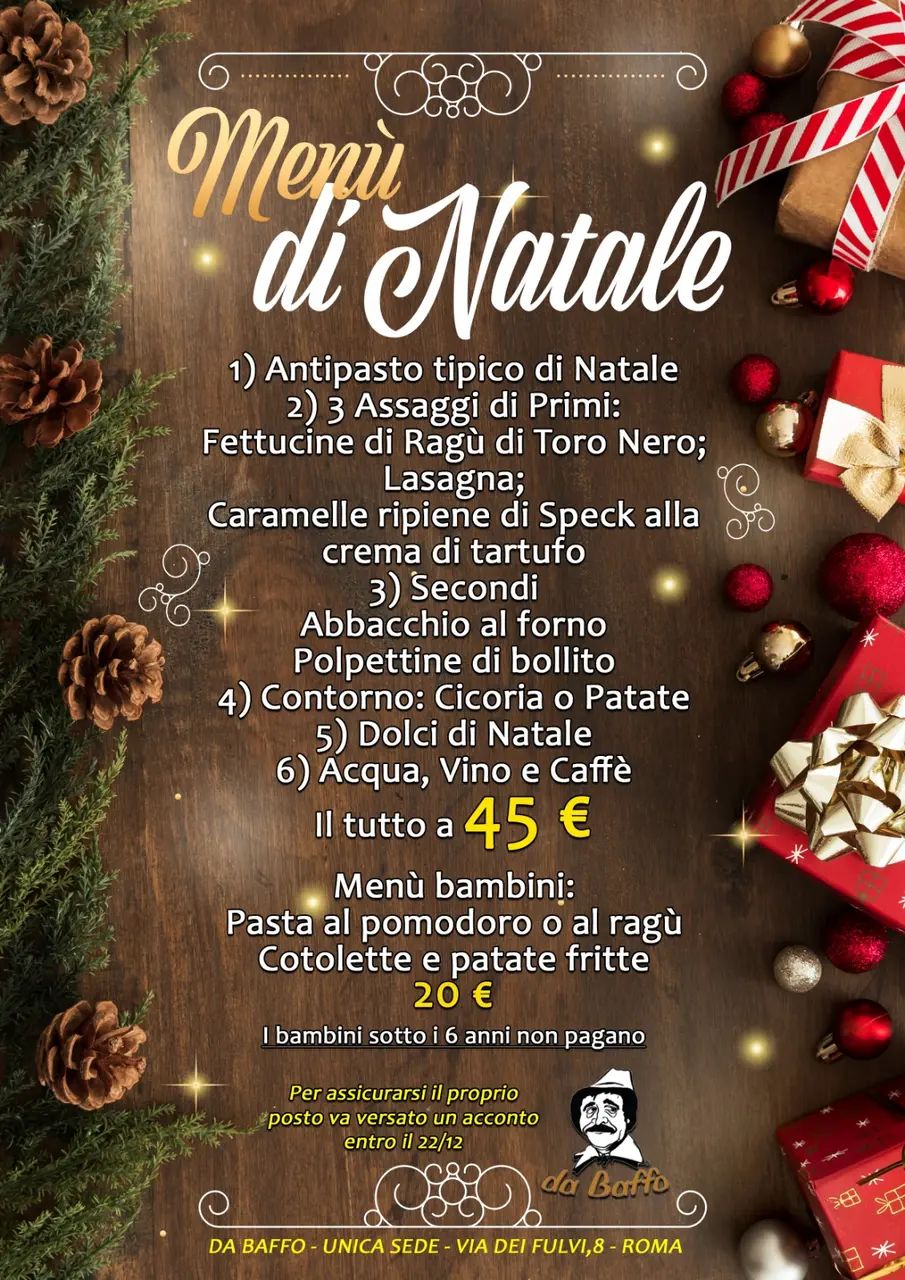 menu natale da baffo
