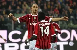 milan esulta ibra muntari