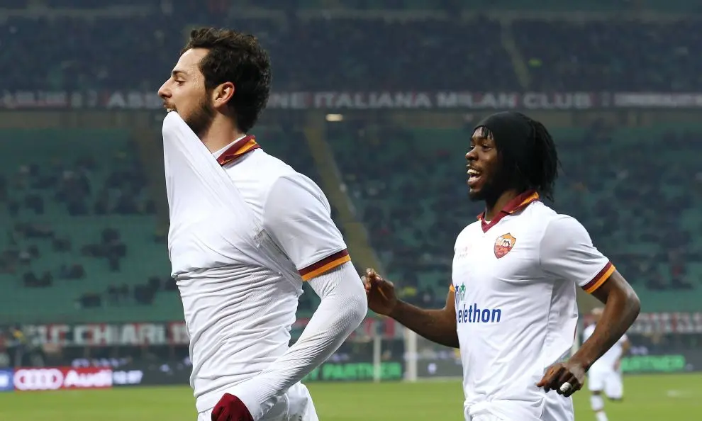 milan roma 2 2 destro gervinho esultano