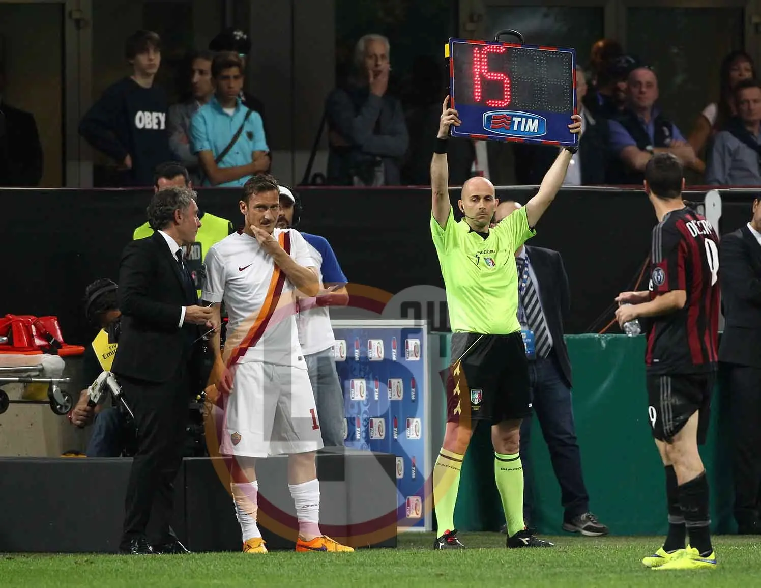 milan roma totti 2 9515 mancini