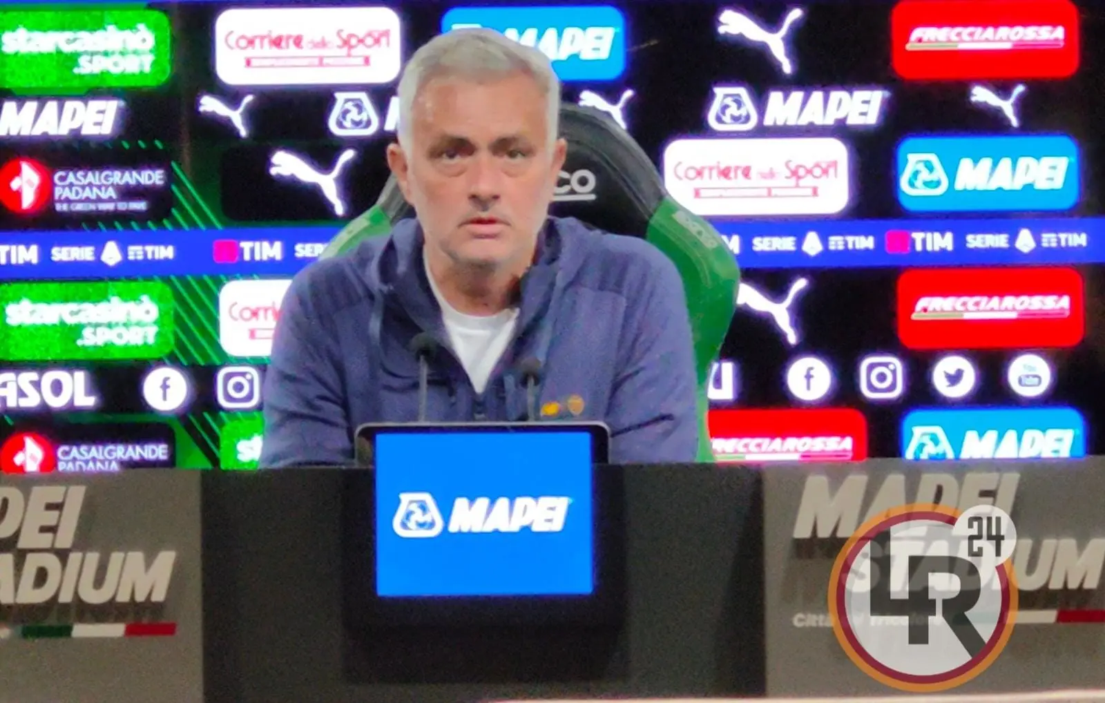 mourinho conferenza stampa sassuolo roma