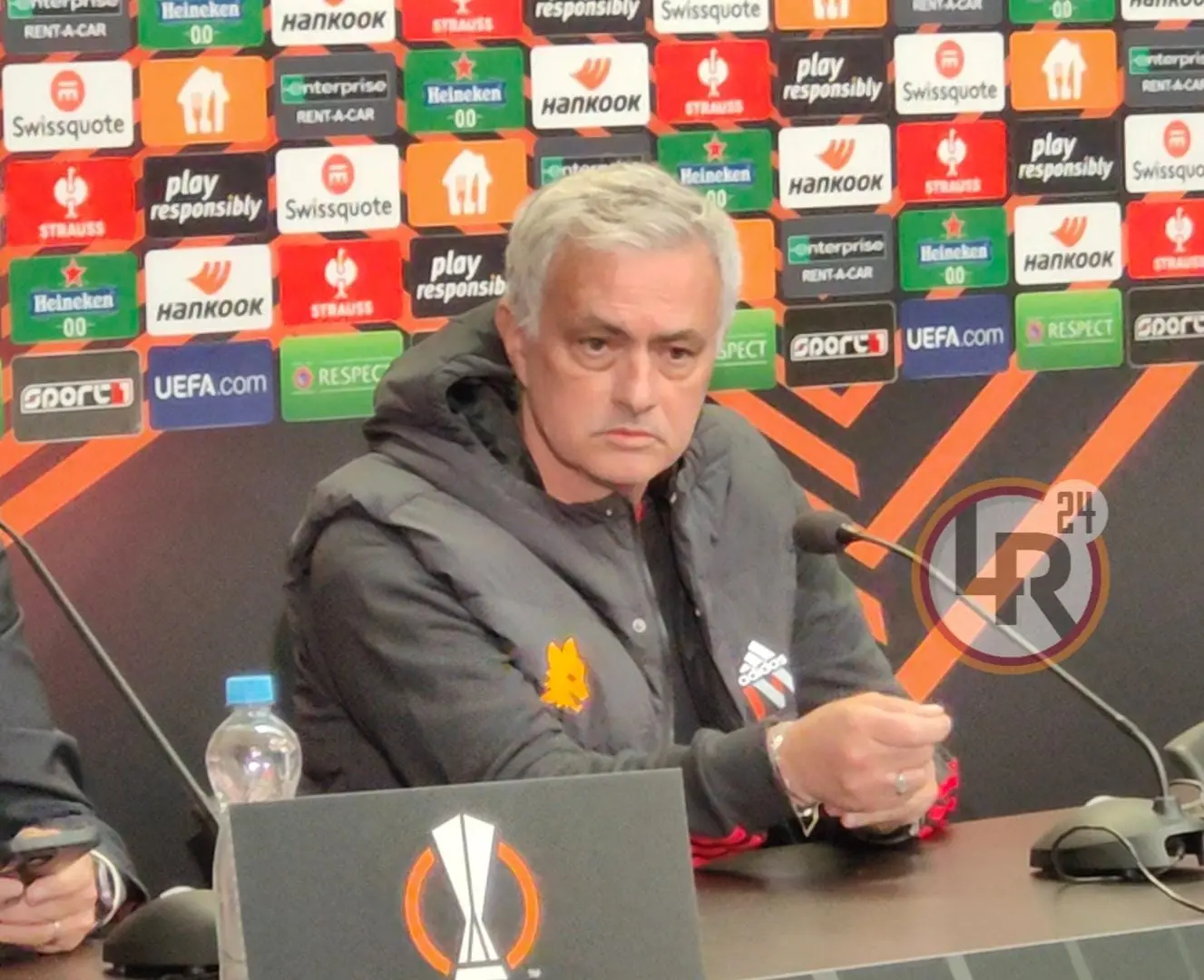 mourinho conferenza stampa slavia roma