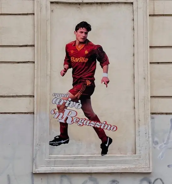murales totti debutto