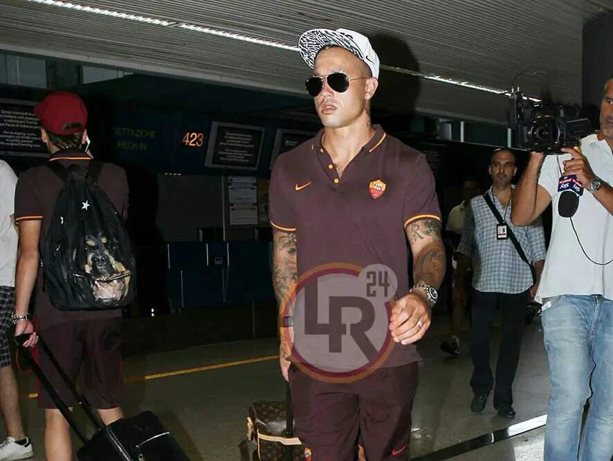nainggolan partenza fiumicino