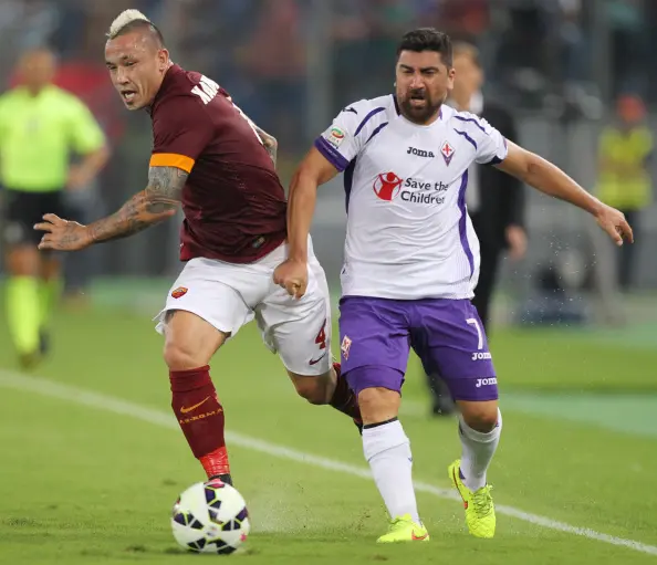 nainggolan pizarro roma fiorentina