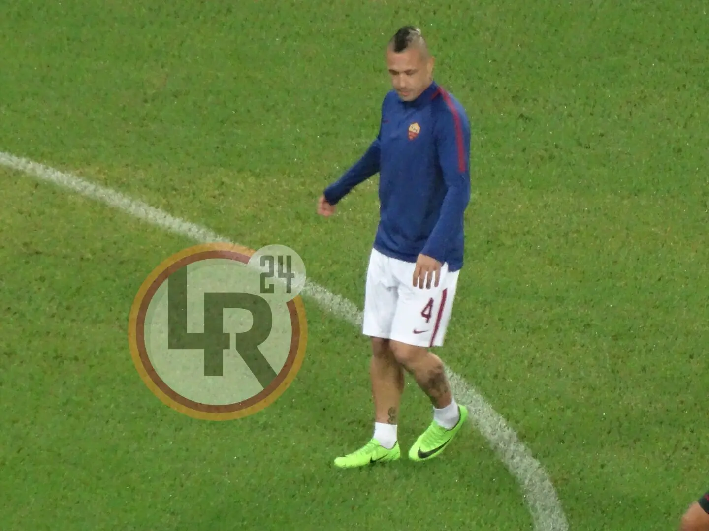 nainggolan riscaldamento