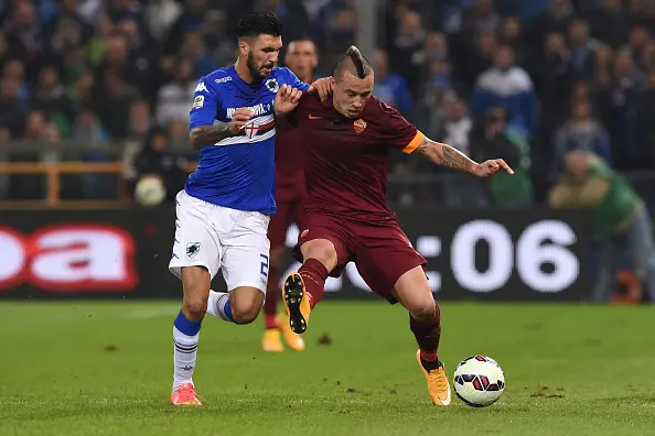 nainggolan soriano sampdoria roma 25102014