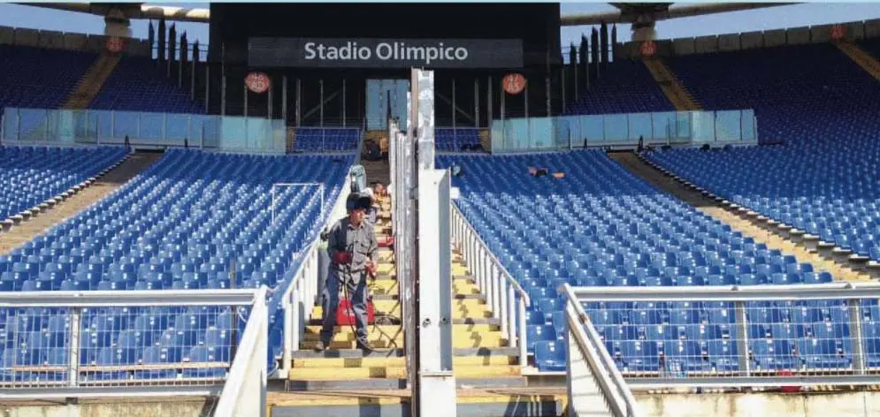olimpico barriere foto repubblica