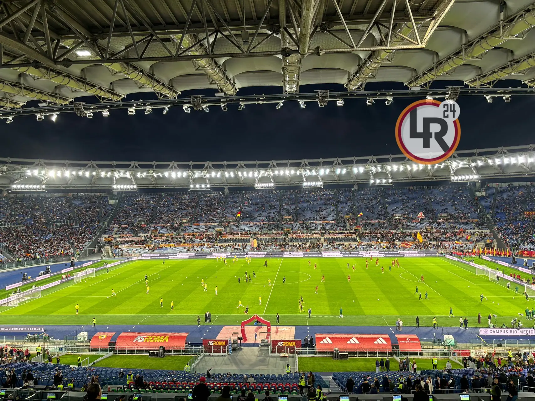 olimpico riscaldamento