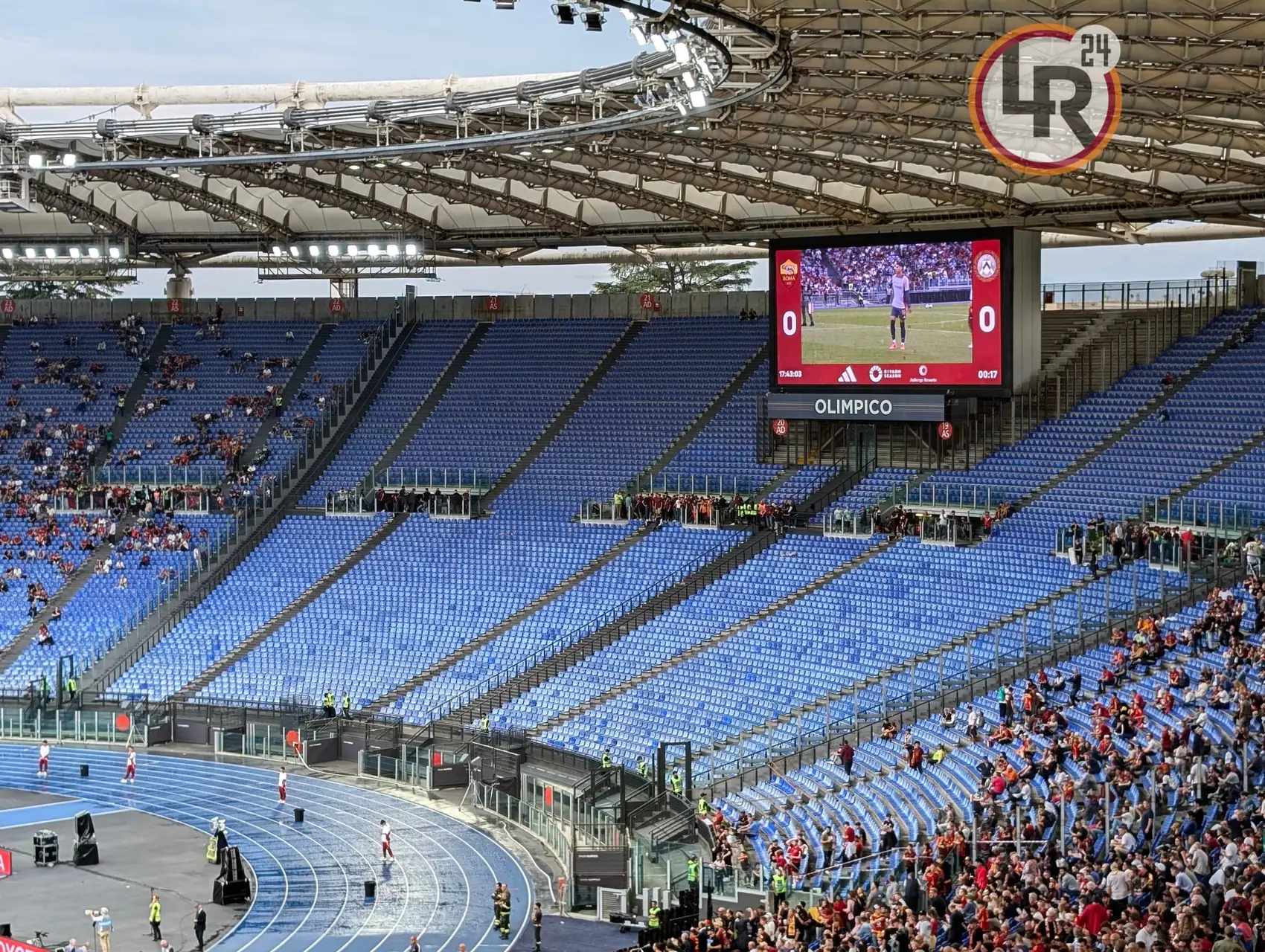 olimpico vuoto roma udinese