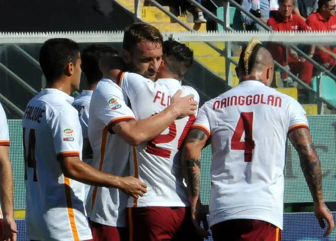 palermo roma de rossi florenzi esultanza