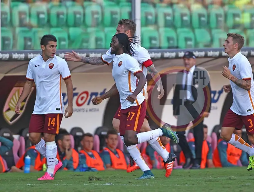 palermo roma esultanza squadra 2
