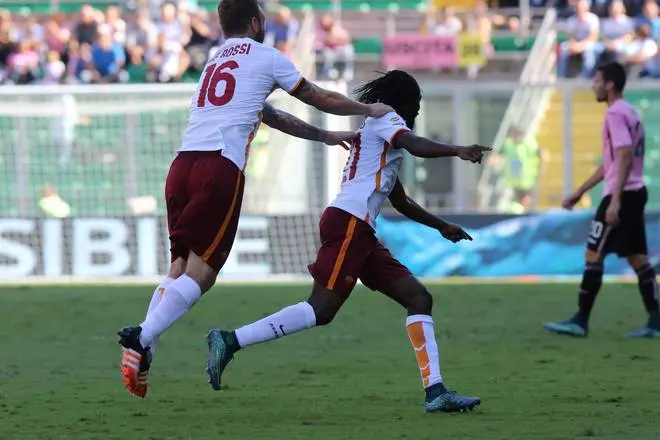 palermo roma gervinho de rossi esultanza 2