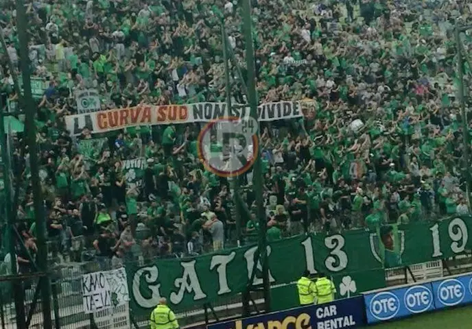panathinaikos curva sud non si divide l24