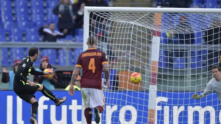 pazzini rigore roma verona